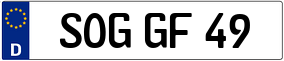 Truck License Plate